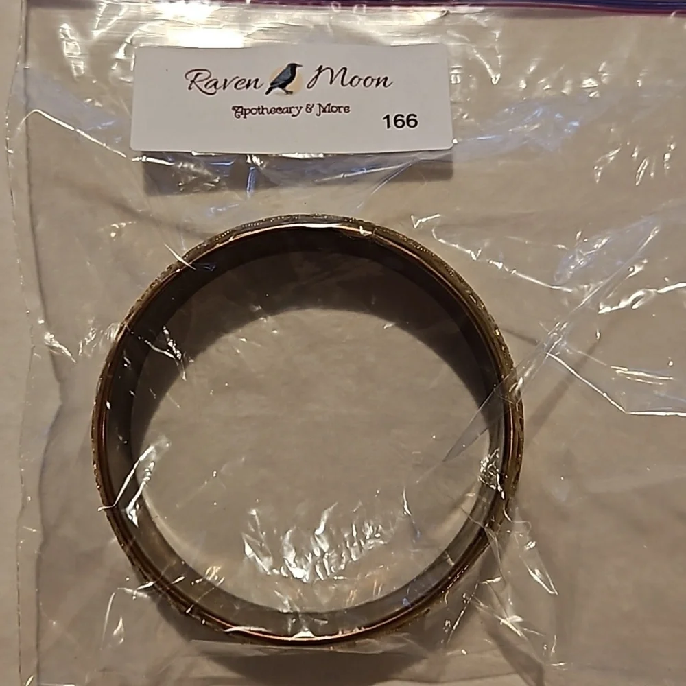 Vintage Brass Wide Bangle